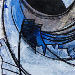 eye of the city detail 3 acryl with oil crayons